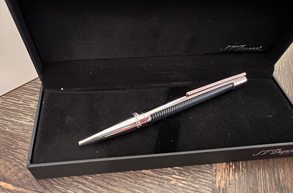 S.T. Dupont - S.T. Dupont ボールペン デフィ バイブレーション ブルー 青 S.T Dupont エス・テー・デュポン ボールペン デフィ ミレニアム